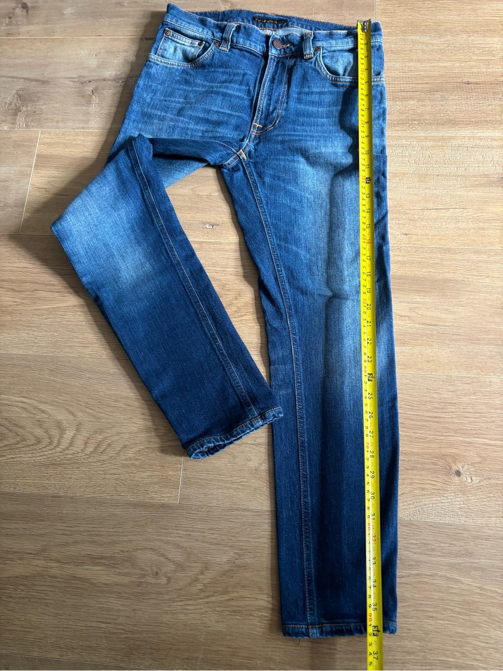 Nudie Jeans Lean Dean Blue Ridge Cotton Stretch Jeans W30 L32 - Picture 14 of 16